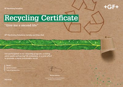 Recycling Certificate