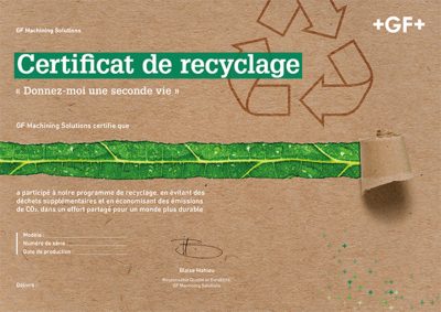 Certificat de recyclage