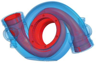 Unique double-wall construction design enable by metal AM