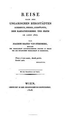 Titelseite «Reise nach den ungarischen Bergstädten» (Quelle: Österreichische Nationalbibliothek)