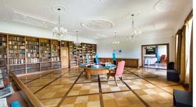 Von der Klausur in die Cloud, Jubiläumsausstelung, 70 Jahre Eisenbibliothek, im Paradies, Schlatt