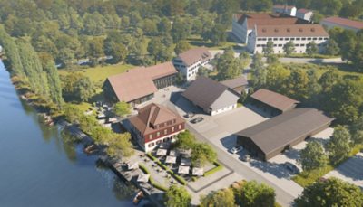 Die zu GF gehörende Stiftung Paradies, Inhaberin des Areals Klostergut Paradies in Schlatt (TG), plant den Bau eines neuen Hotels für ihre Seminargäste. Dieses wird auch der Öffentlichkeit zur Verfügung stehen. Gleichzeitig wird das direkt am Rhein gelegene Restaurant Paradies umweltgerecht saniert und aufgewertet. Beide Projekte sind ästhetisch sorgfältig und entsprechend den höchsten Energie- und Nachhaltigkeits-Standards geplant. Die Eidgenössische Natur- und Heimatschutz-Kommission (ENHK), die Denkmalpflege des Kantons Thurgau sowie die Standortgemeinde Schlatt unterstützen das Vorhaben.