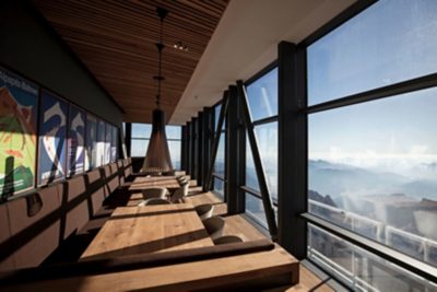 Enjoyable climate in German mountaintop restaurant 