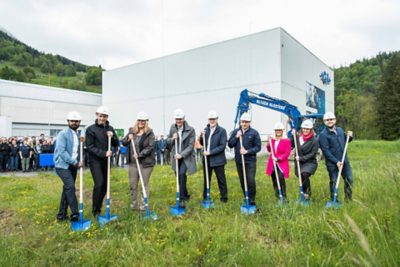 Groundbreaking ceremony for the expansion and modernization of the GF location in Seewis