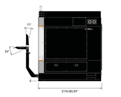 technical drawing side view