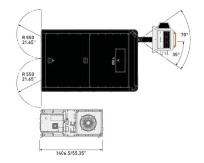 technical drawing top view